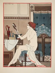 Våt med cerate gjord med rosenolja, illustration från 